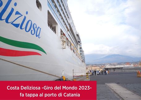 The World Tour on a cruise stops over at Catania Cruise Port